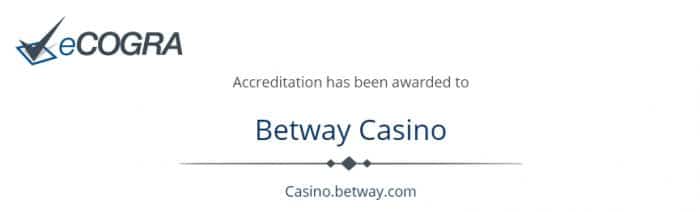Betway Casino Sicherheit und Transparenz